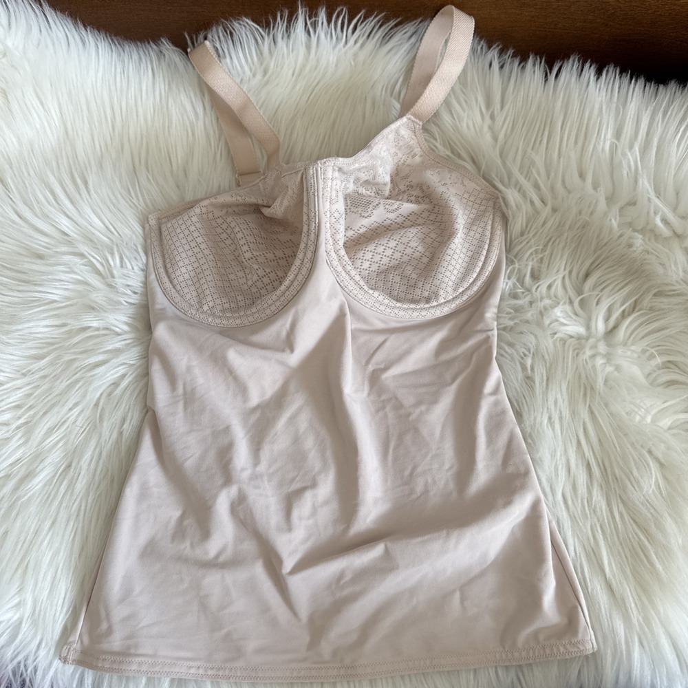 Wacoal Control Visual Effects Camisole Shapewear Nude Minimizer 34DDD 803210